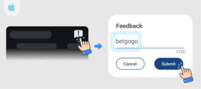 Sử dụng mã Betgogo để truy cập ứng dụng