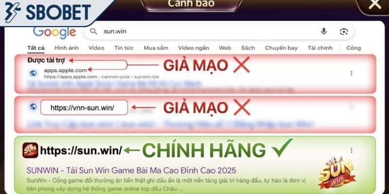 Lý do người chơi phải đặc biệt cảnh giác với Sunwin giả