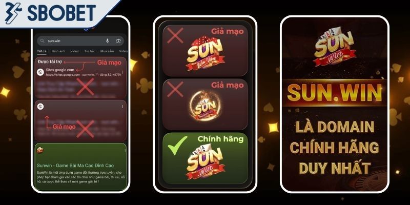 Đối chiếu thông tin để xác minh Sunwin thật giả